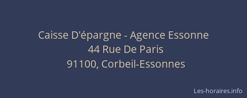 Caisse D'épargne - Agence Essonne