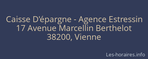 Caisse D'épargne - Agence Estressin