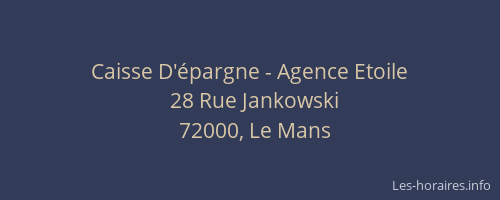 Caisse D'épargne - Agence Etoile