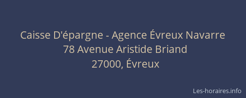 Caisse D'épargne - Agence Évreux Navarre
