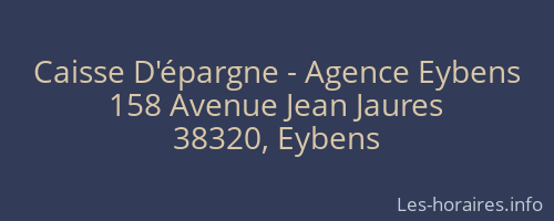 Caisse D'épargne - Agence Eybens