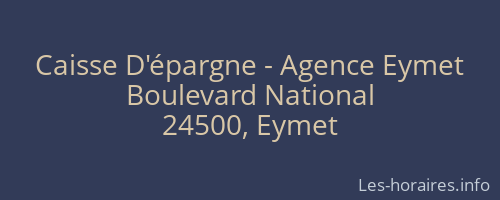 Caisse D'épargne - Agence Eymet