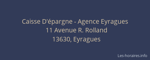 Caisse D'épargne - Agence Eyragues