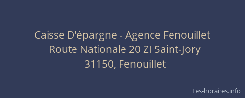 Caisse D'épargne - Agence Fenouillet