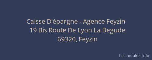 Caisse D'épargne - Agence Feyzin