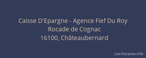 Caisse D'Epargne - Agence Fief Du Roy