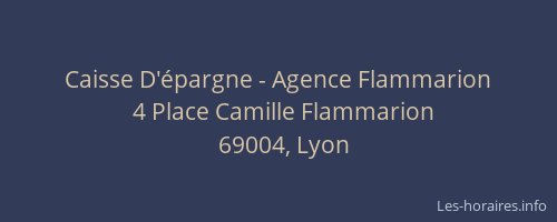 Caisse D'épargne - Agence Flammarion