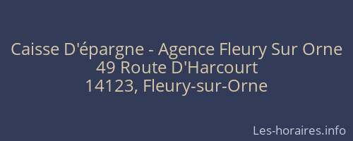 Caisse D'épargne - Agence Fleury Sur Orne