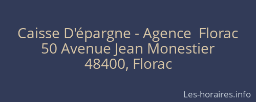 Caisse D'épargne - Agence  Florac