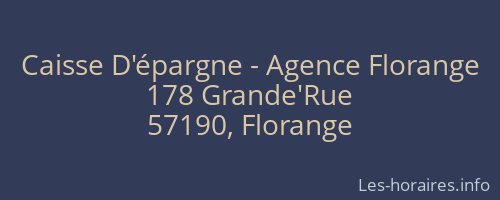 Caisse D'épargne - Agence Florange
