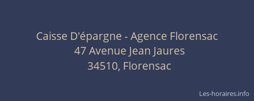 Caisse D'épargne - Agence Florensac