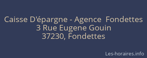 Caisse D'épargne - Agence  Fondettes