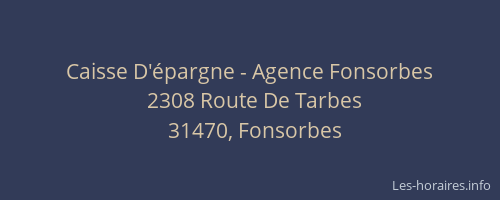 Caisse D'épargne - Agence Fonsorbes