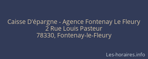Caisse D'épargne - Agence Fontenay Le Fleury