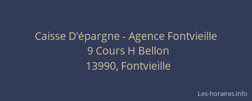 Caisse D'épargne - Agence Fontvieille