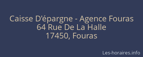 Caisse D'épargne - Agence Fouras