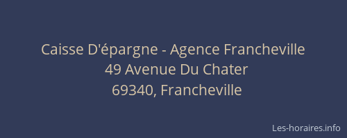Caisse D'épargne - Agence Francheville