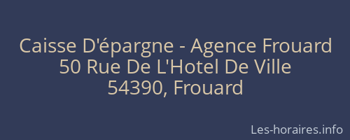 Caisse D'épargne - Agence Frouard