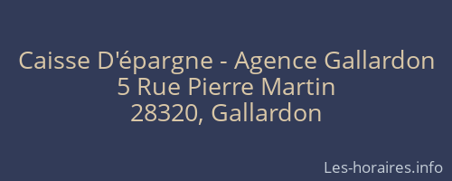 Caisse D'épargne - Agence Gallardon