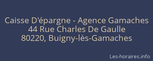 Caisse D'épargne - Agence Gamaches