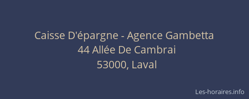 Caisse D'épargne - Agence Gambetta