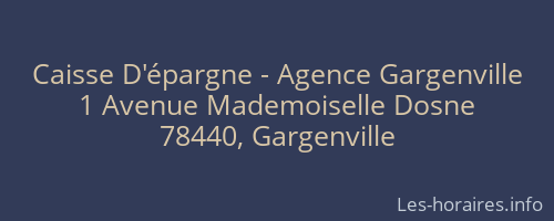 Caisse D'épargne - Agence Gargenville
