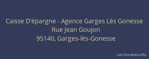 Caisse D'épargne - Agence Garges Lès Gonesse