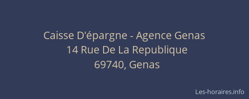 Caisse D'épargne - Agence Genas