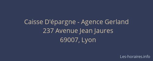 Caisse D'épargne - Agence Gerland