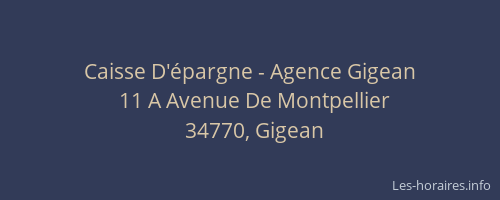 Caisse D'épargne - Agence Gigean