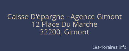 Caisse D'épargne - Agence Gimont