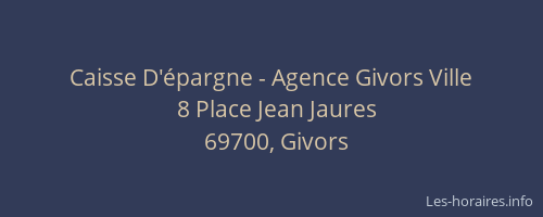 Caisse D'épargne - Agence Givors Ville