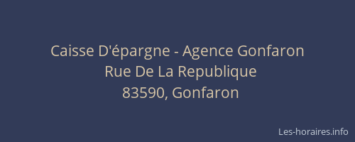 Caisse D'épargne - Agence Gonfaron