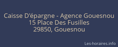Caisse D'épargne - Agence Gouesnou