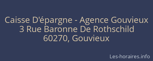 Caisse D'épargne - Agence Gouvieux