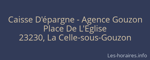 Caisse D'épargne - Agence Gouzon