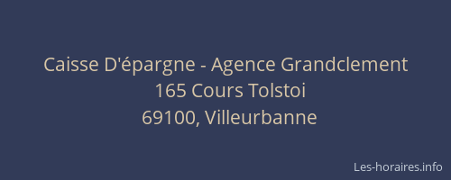 Caisse D'épargne - Agence Grandclement