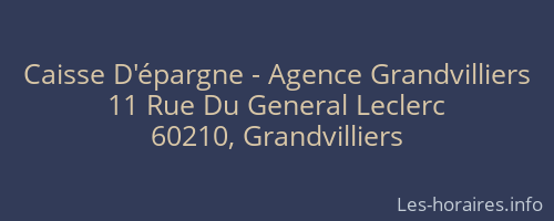 Caisse D'épargne - Agence Grandvilliers