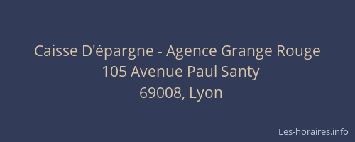 Caisse D'épargne - Agence Grange Rouge