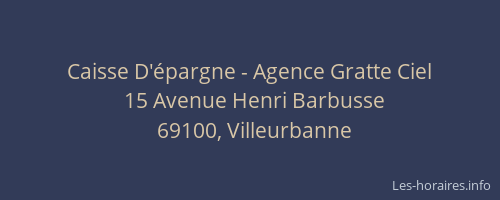 Caisse D'épargne - Agence Gratte Ciel