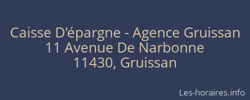 Caisse D'épargne - Agence Gruissan