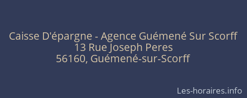 Caisse D'épargne - Agence Guémené Sur Scorff