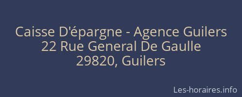 Caisse D'épargne - Agence Guilers