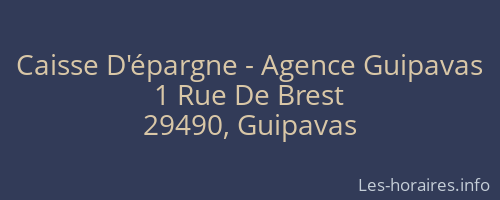 Caisse D'épargne - Agence Guipavas