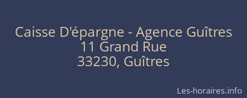 Caisse D'épargne - Agence Guîtres