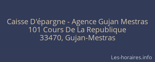 Caisse D'épargne - Agence Gujan Mestras