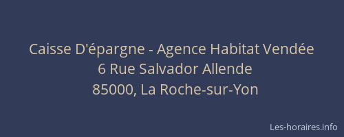 Caisse D'épargne - Agence Habitat Vendée