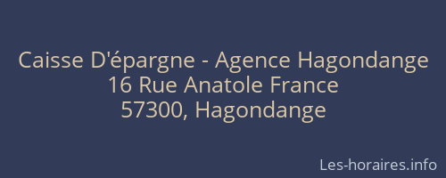 Caisse D'épargne - Agence Hagondange