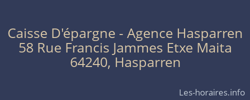 Caisse D'épargne - Agence Hasparren