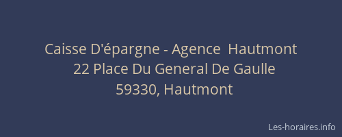 Caisse D'épargne - Agence  Hautmont